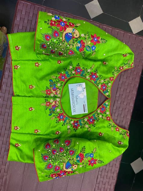 Pin By Sudhasri On Blouses Hand Work Blouse Design Latest Embroidery