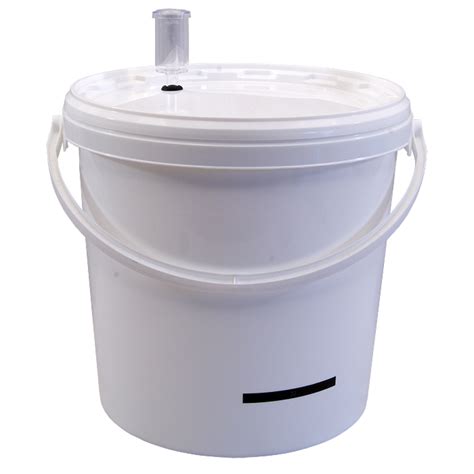 10 Litre Food Grade Plastic Bucket With Lid Airlock And Lcd