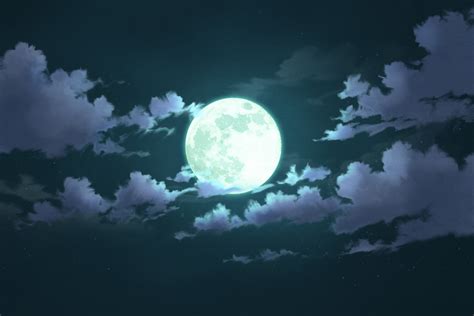 Clouds Moon Night Nobody Scenic Sky Stars Technoheart