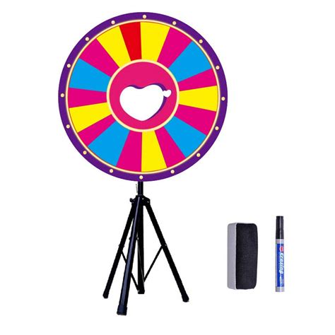 Buy Oukaning 24 Prize Wheel Floor Stand Dry Erase Wheel Of Fortune Spinning Wheel Spinning Game