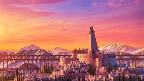 Anime City Sunset Wallpapers Wallpaper Cave