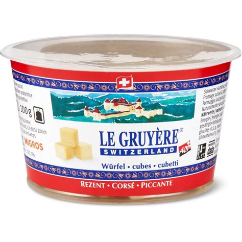 Le Gruyère Aop · Swiss Hard Cheese Full Fat Made From Raw Milk