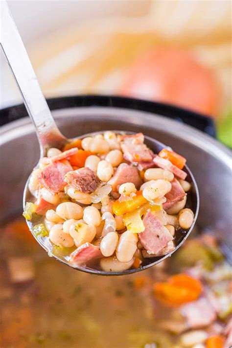 Instant Pot Ham And Bean Soup The Cookie Rookie