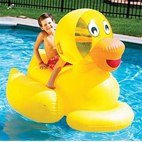 Swimming Pool Giant Inflatable Duck Float Kids Toy Buy Online In Uae
