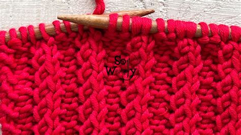 How To Knit A One Row Stitch Pattern For Scarves Reversible And It Doesn T Curl So Woolly