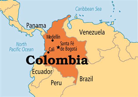 Colombia Mapas GeogrÁficos De Colombia