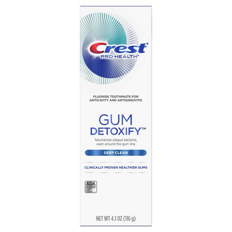 Crest Pro Health Gum Detoxify Toothpaste Deep Clean 41 Oz Walmart
