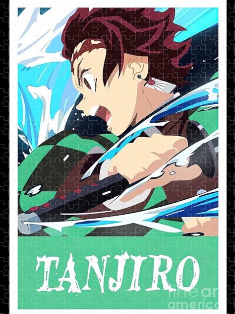 Demon Slayer Tanjiro Kamado Jigsaw Puzzle By Damien Brandon Pixels