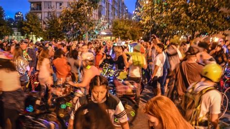 Bike Raves Bcs Phenomenal Dance Parties That Take Place On Neon Lit