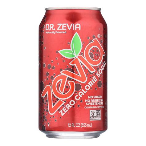 Zevia Soda Zero Calorie Dr Zevia Can 6 12 Oz Case Of 4 Ebay