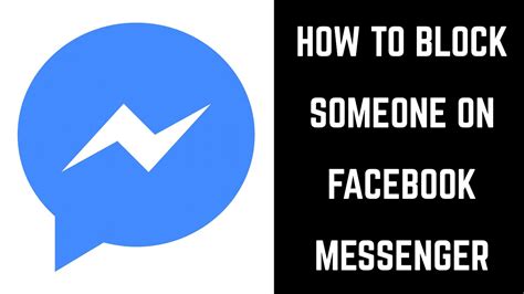 How To Block Someone On Facebook Messenger Youtube