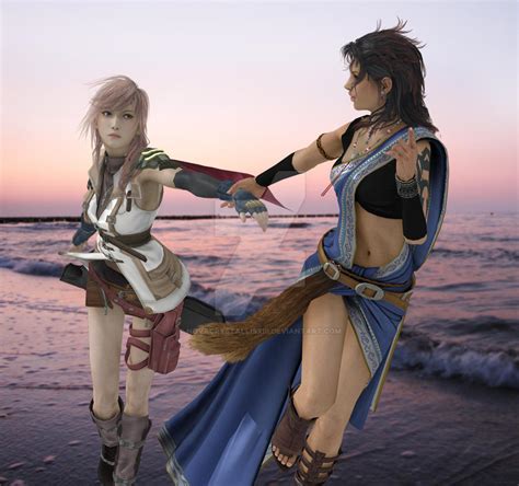 Lightning X Fang Beachtime By Novacrystallisxiii On Deviantart