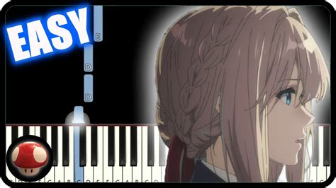 Michishirube Violet Evergarden Ending Easy Piano Tutorial