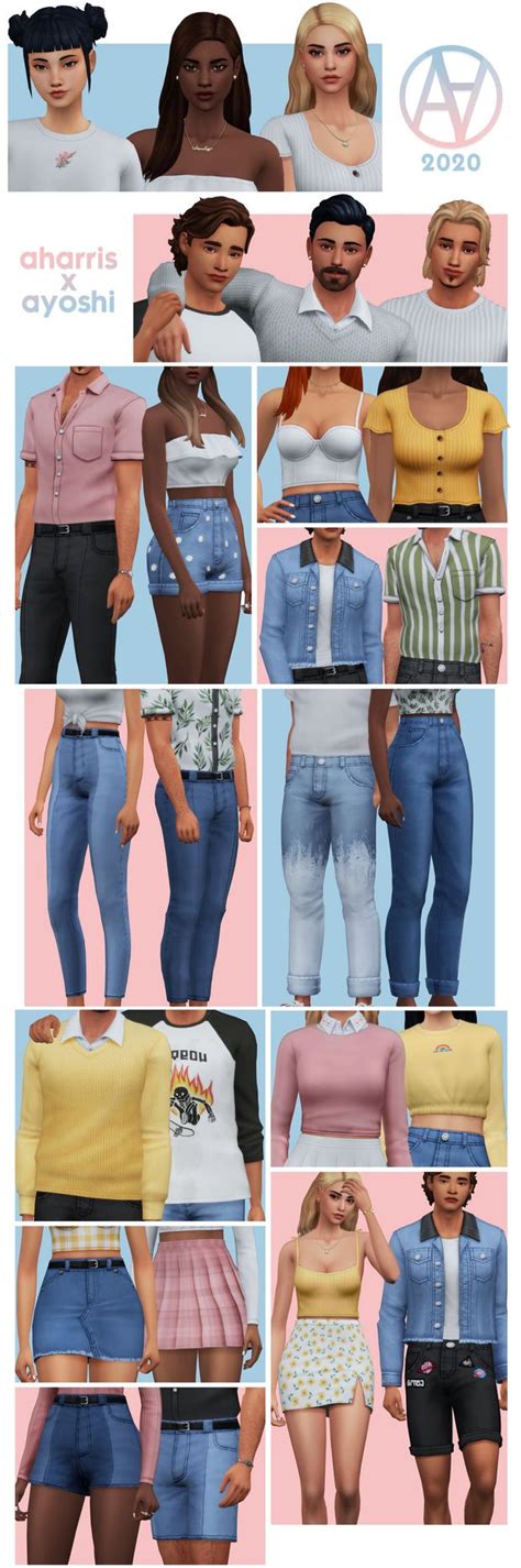 Axa 2020 90 Cas Items Public Release Patreon Sims 4 Sims Sims 4 Male Clothes
