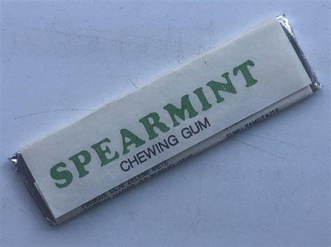 Stará Jugoslávská Nerozbalená Plátková žvýkačka Spearmint Chewing Gum