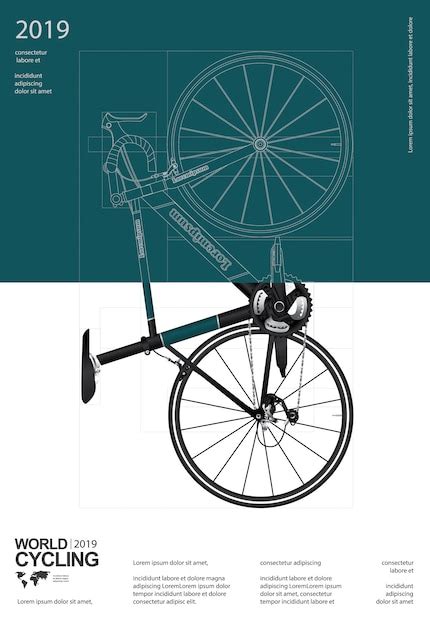 Premium Vector Cycling Poster Design Template