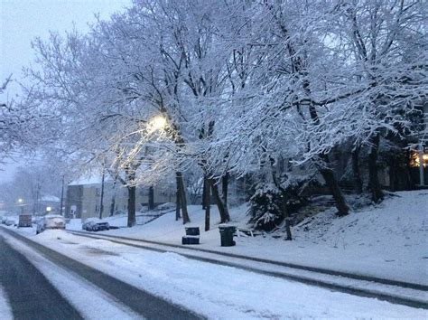 Dawn Snow Outside Philadelphia Snowing