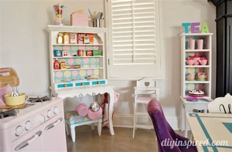 Play Kitchen Hutch From Thrift Store Finds Diy Inspired