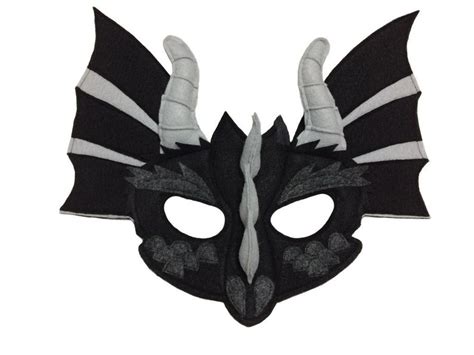 Dragon Felt Mask For Children Inspired By Minecraft Ender Etsy