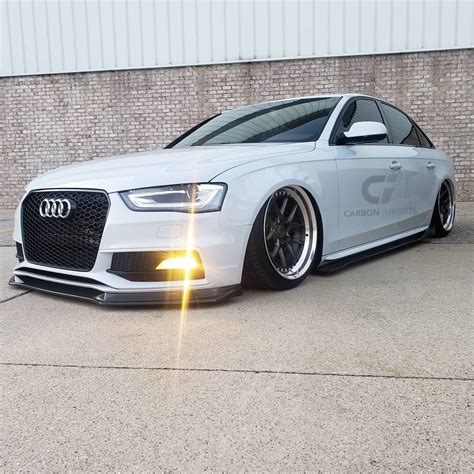 audi a4 s4 rs4 b8 and b8 5 carbon fiber side skirts carbon imports
