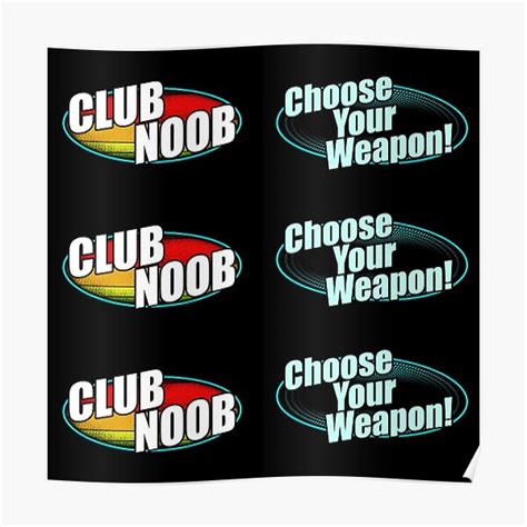Club Noob Sticker Pack Pattern Noob Club Poster For Sale By Da