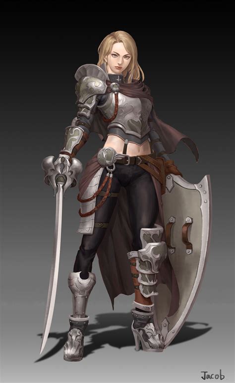 ArtStation Woman Knight Jacob Cho Female Knight Fantasy Female