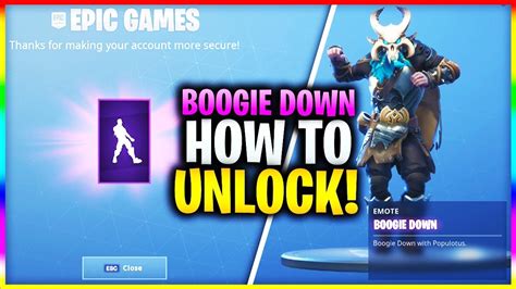 How To Get The Boogie Down Emote Fast And Easy In Fortnite Boogie