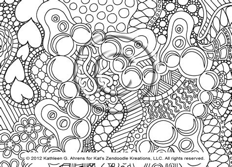 Instant Pdf Download Coloring Page Hand Drawn By Kgakreationsllc