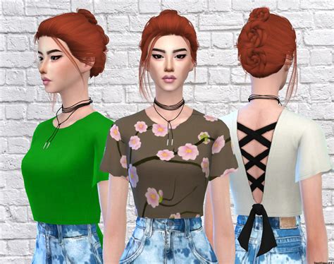 Pin On Sims 4 Female Clothing Tops