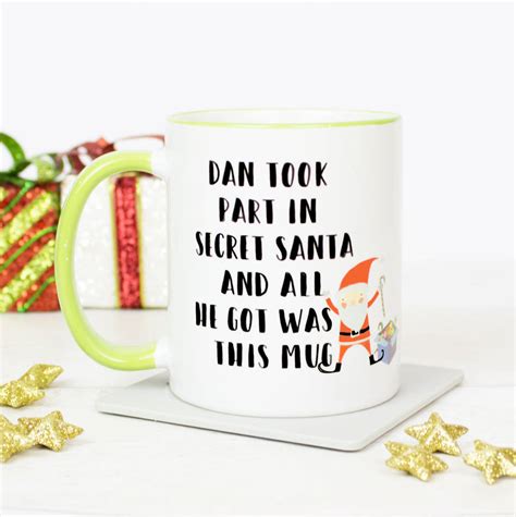 Personalised Secret Santa T Mug By Tea Please