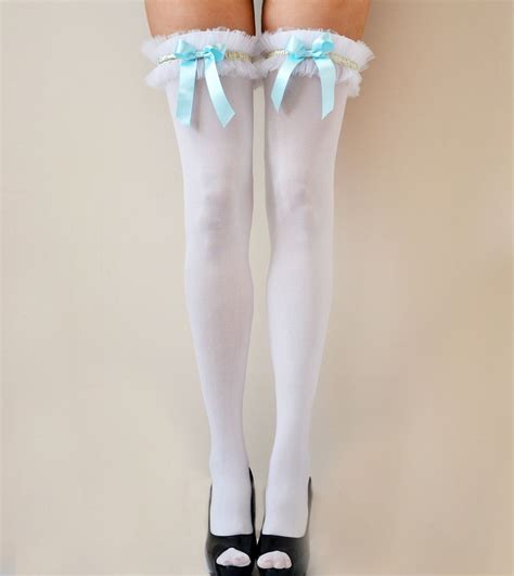 lola ruffles stockings by la lilouche thigh high stockings stockings tights and heels