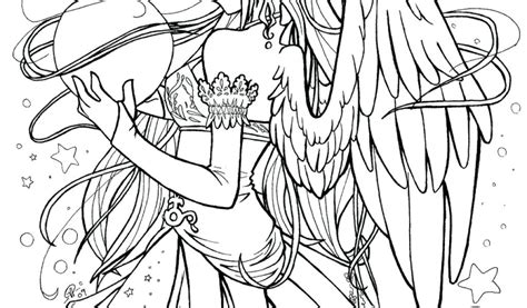 Anime Coloring Pages For Teenagers At