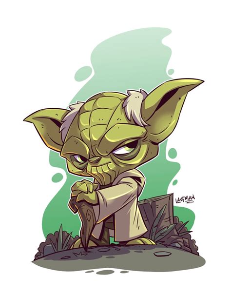 Derek Laufman Star Wars Yoda Star Wars Cartoon Star Wars Art Star