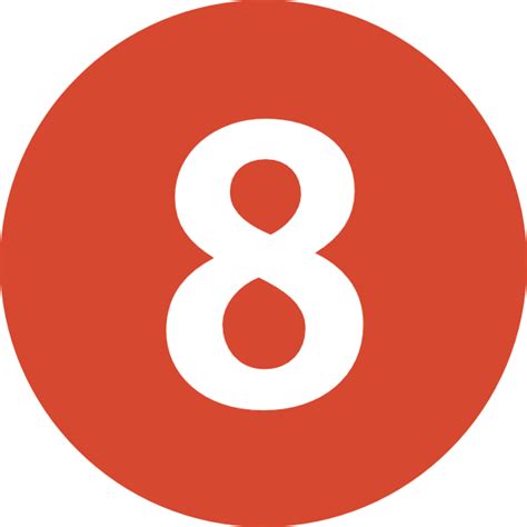 8 Number Png Clipart Png Mart