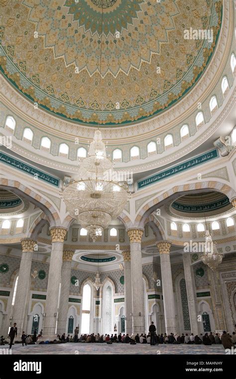 Hazrat Sultan Mosque Interiors Astana Kazakhstan Asia Stock Photo Alamy