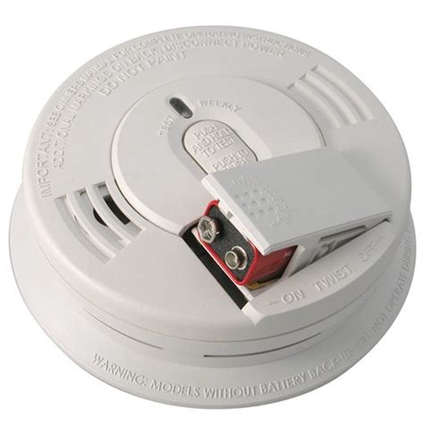 Kidde Ac Hard Wired Smoke Alarm With Front Load 9v Battery Backup In