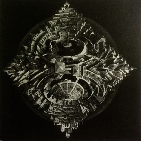 Mc Escher Tetrahedral Planetoid 1954 Marijke B Flickr