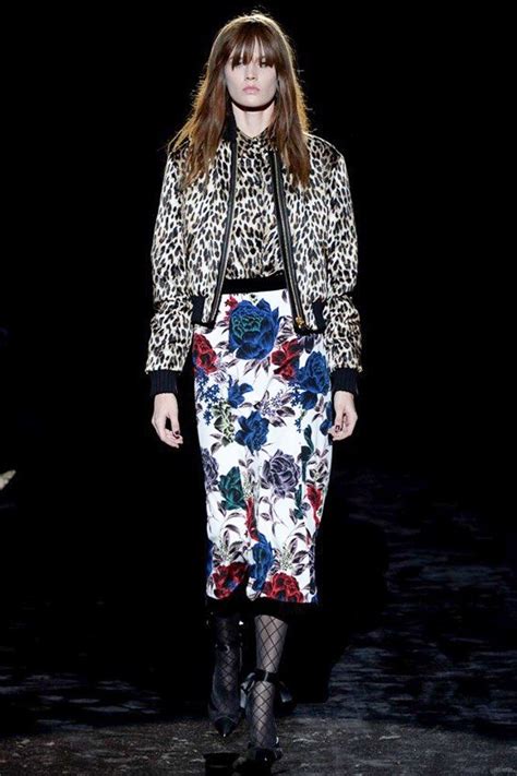 Emanuel Ungaro Fall 2016 Ready To Wear Fashion Show Floral Skirt