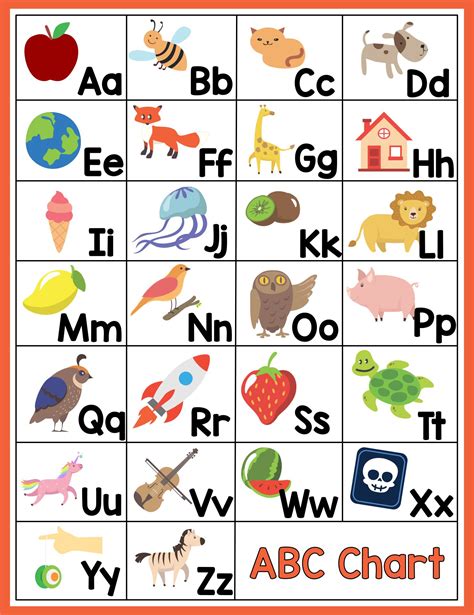Free Printable Alphabet Chart All In One Photos