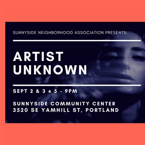 Artist Unknown An Art Show Fundraiser Sunnyside Neighborhood