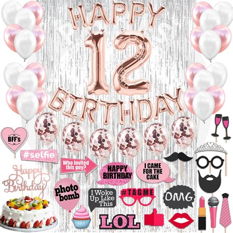 12th Birthday Ts For Girl 12th Birthday Decorations Party Etsy