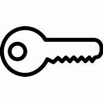 Key Shape Icon Line Outline Transparent Password
