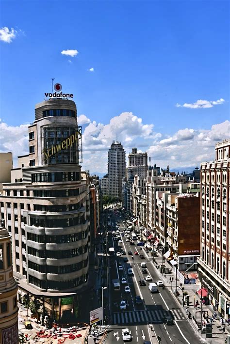 Vista Gran Via Madrid View Down Gran Via From Corte Ingl Flickr