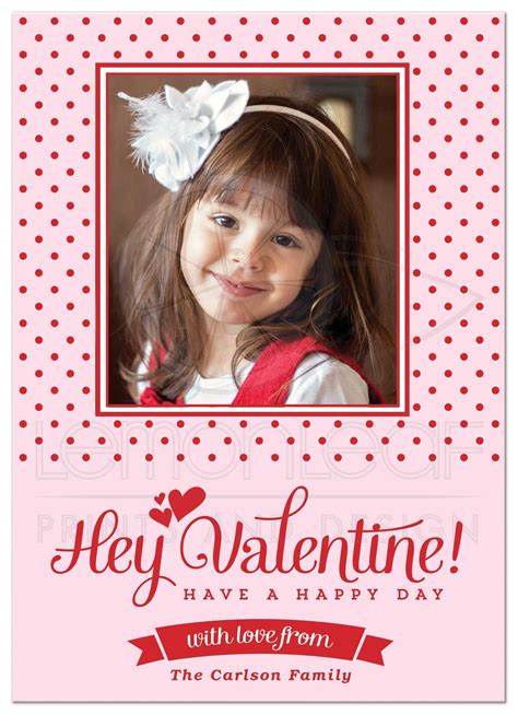 Custom design valentines wall art feelings shop cards poster valentine's day diy valentines day. Personalized Photo Valentine's Day Cards - Hey Valentine ...