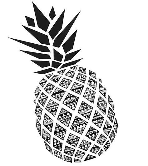 Zentangle Pineapple Coloring Picture