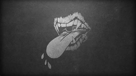 1920x1080 Punk Rock Music Minimalism Gray Tongues  393 Kb Hd