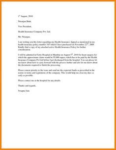 Appeal letter template top rated. appeal letter insurance companyee health claim denial ...