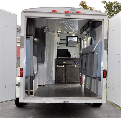 Couples Enclosed Trailer Camper Conversion And How They Built It In