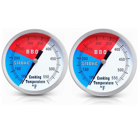 Buy Yotom Bbq Grill Thermometer Gauge 2 Pack Charcoal Grill Smoker