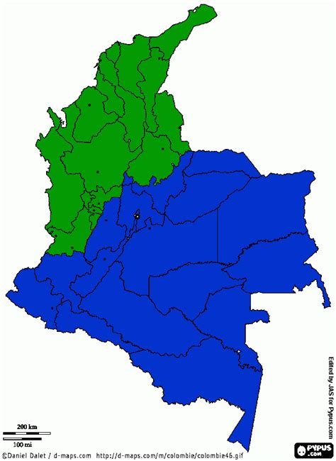 Mapa Colombia Para Colorear Mapa Colombia Para Imprimir